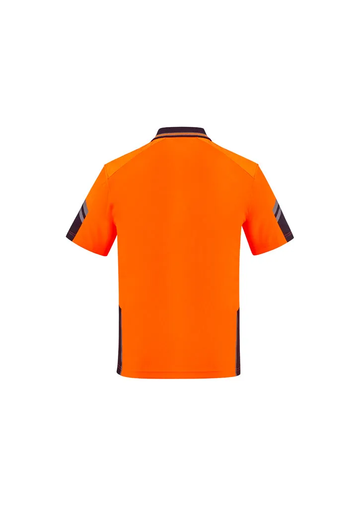 ZH465 Syzmik Mens Reinforced Hi Vis Squad S/S Polo