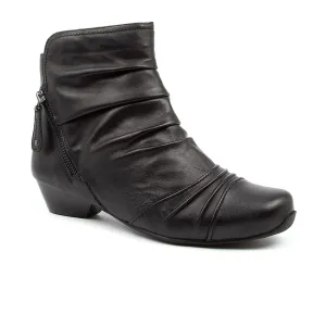 Ziera Camryn Wide Ankle Boot (Women) - Black Leather