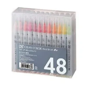 Zig Clean Color Real Brush Markers 48 Pack*