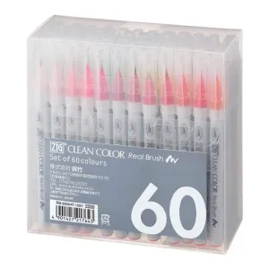 Zig Clean Color Real Brush Markers 60 pack*