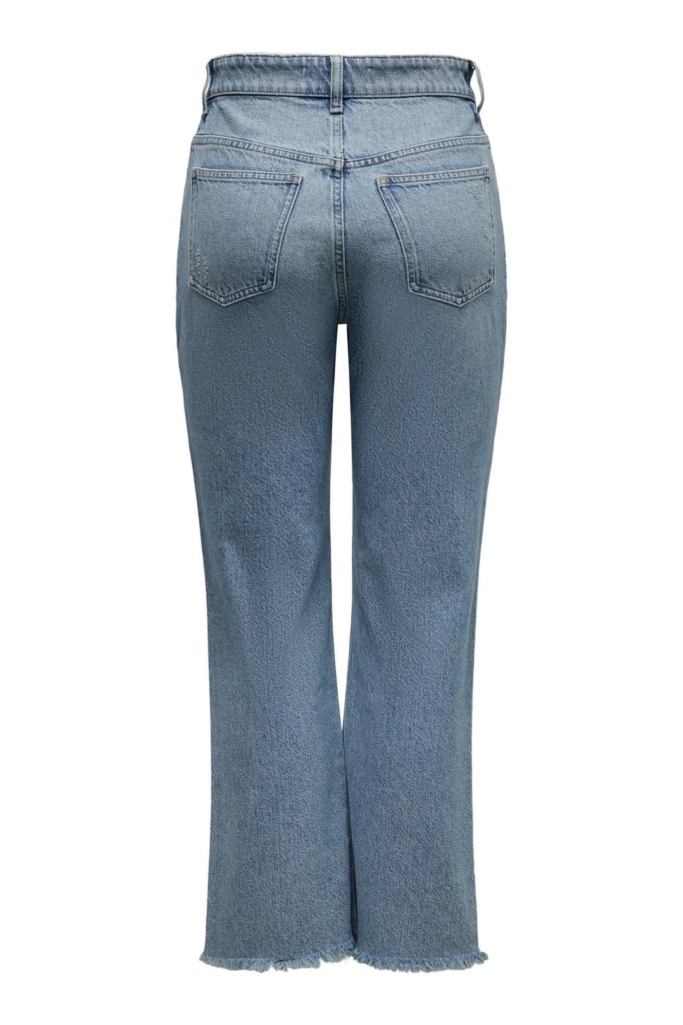 Zikka Colour Block Trousers - Medium Blue Denim