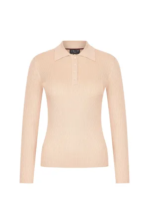 Zilch Peach Polo Top