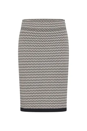 Zilch Two Tone Black Tube Skirt