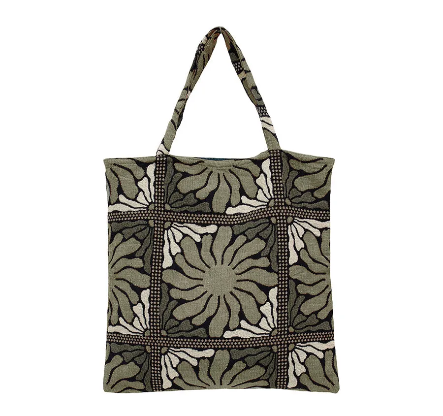 Zinnia Tote Bag Moss