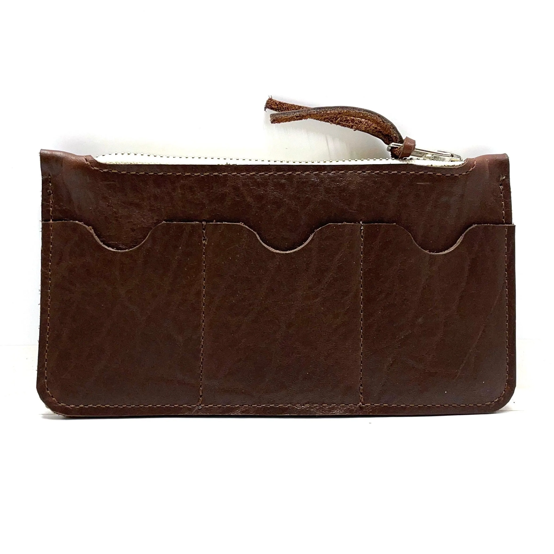 Zip Top Leather Wallet