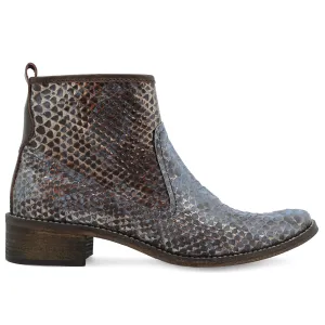 Zipp - Blue Snake ankle boot