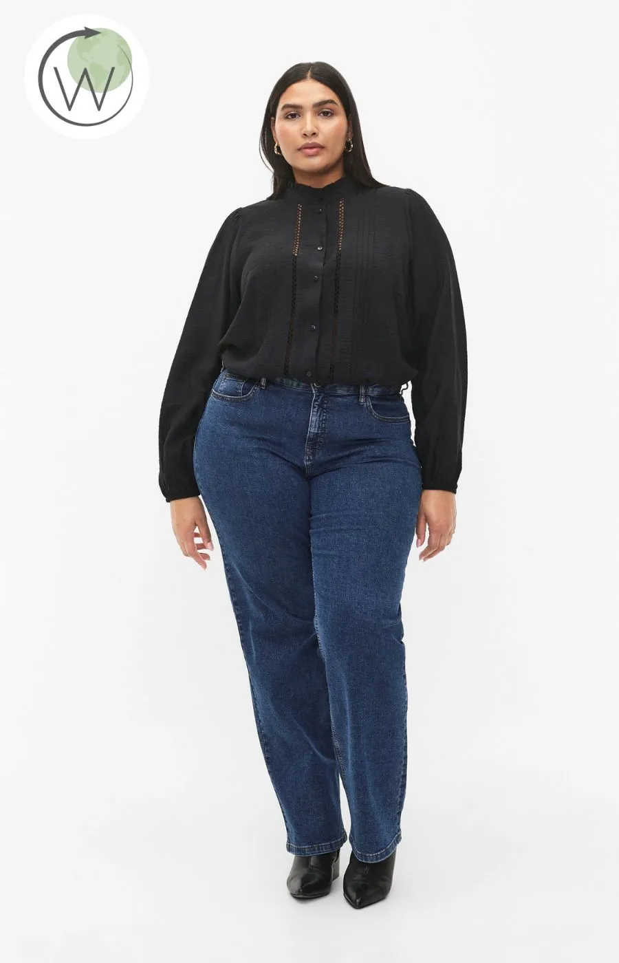 Zizzi Kam Black Blouse