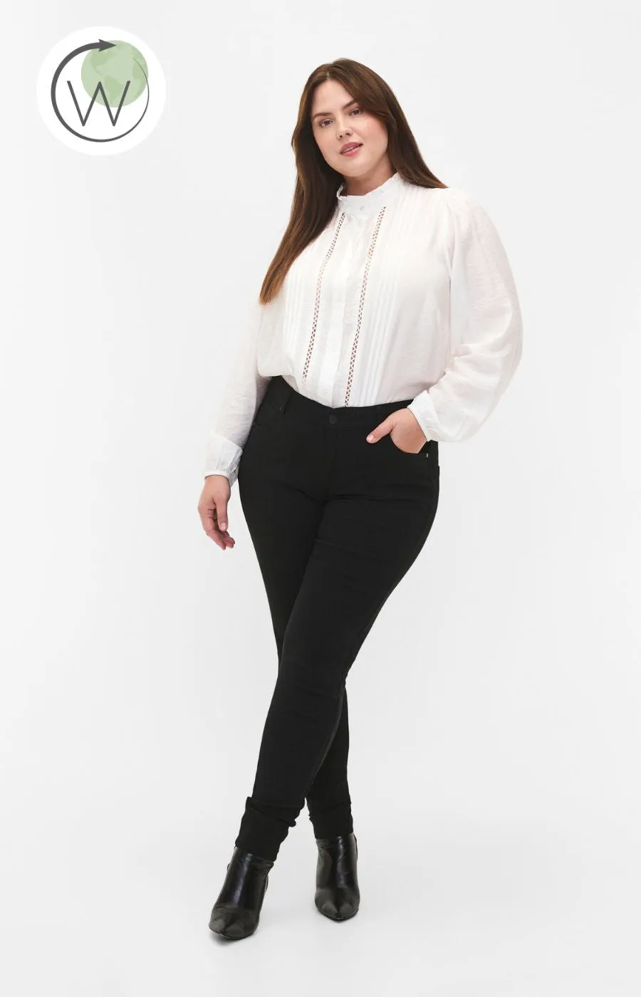 Zizzi Kam White Blouse