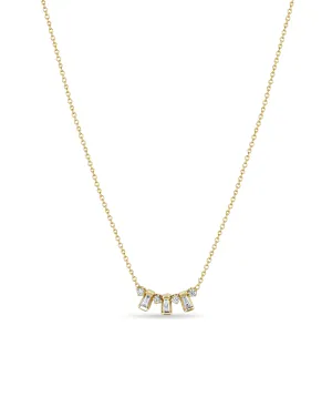 Zoë Chicco 14K Yellow Gold Alternating Baguette Necklace