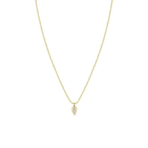 Zoë Chicco 14K Yellow Gold Inverted Pear Pendant Necklace