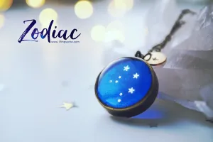 Zodiac jewelry, Libra constellation necklace