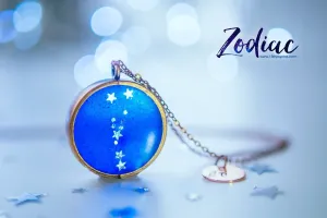 Zodiac jewelry, Tauro constellation necklace