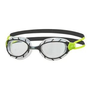 Zoggs Predator Regular Swim Goggles - Black/Lime/Clear