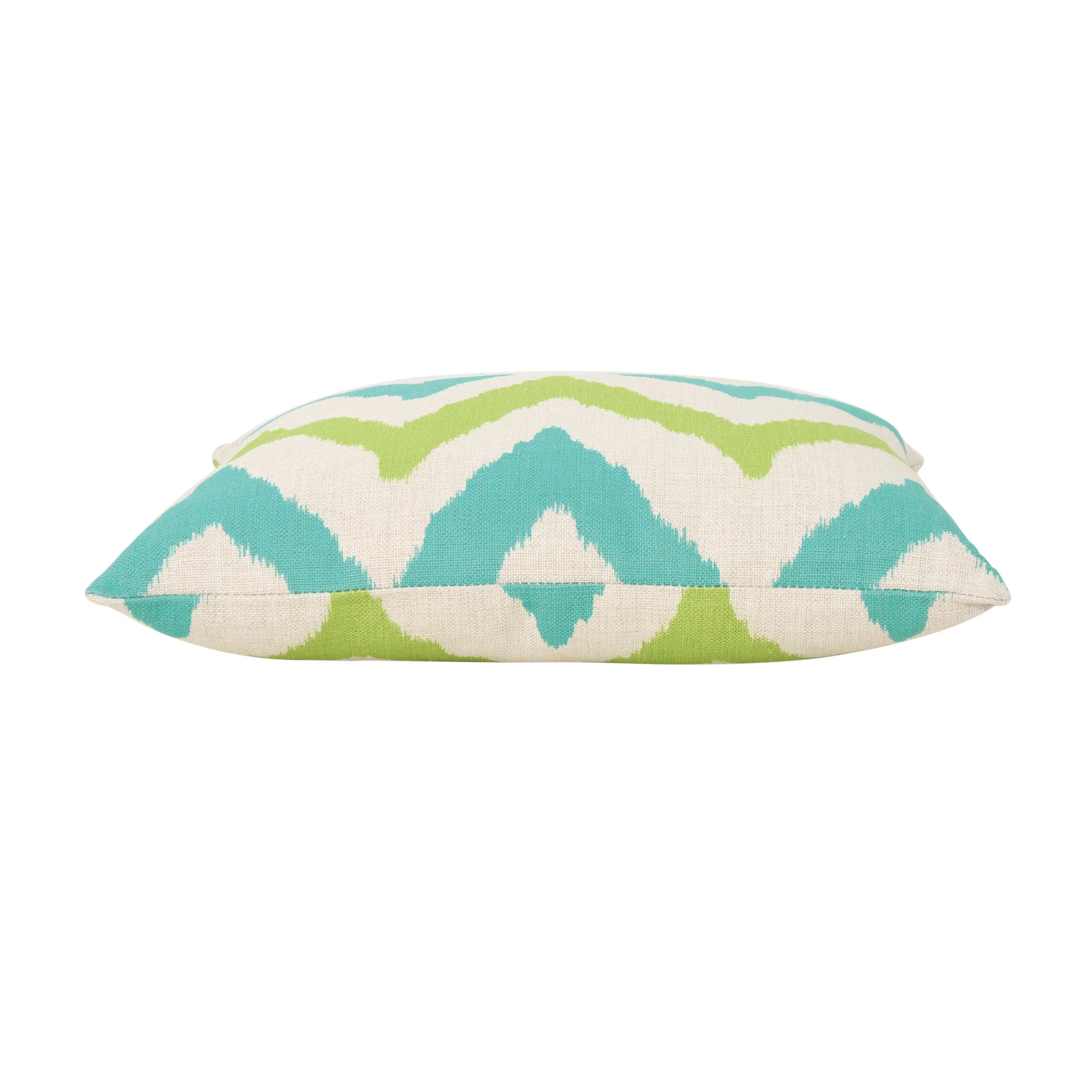 Zora Outdoor 18-inch Water Resistant Square Pillows, Teal and Green