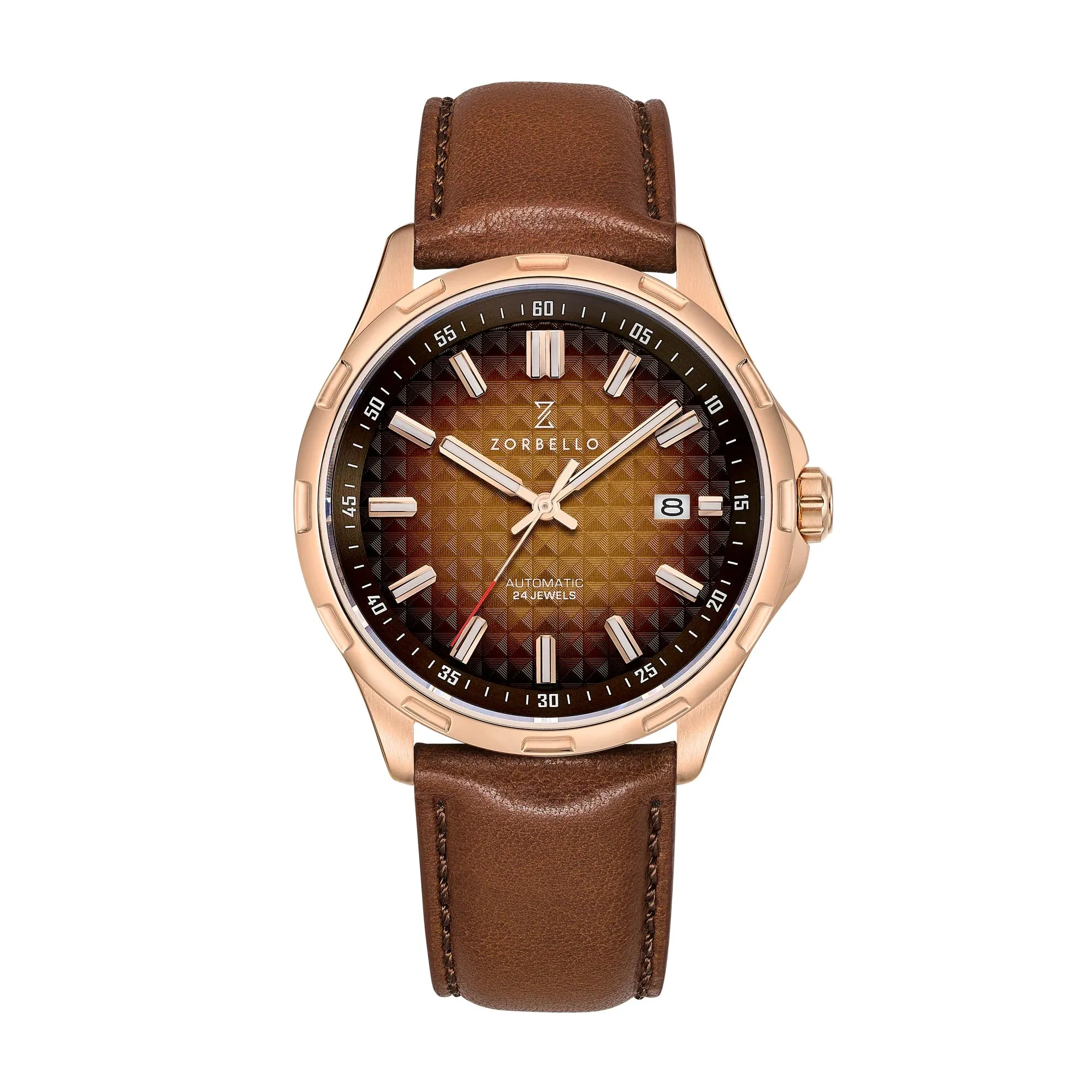 Zorbello Mechanical Watch M1 Series Brown LumiNova® ZBAE001