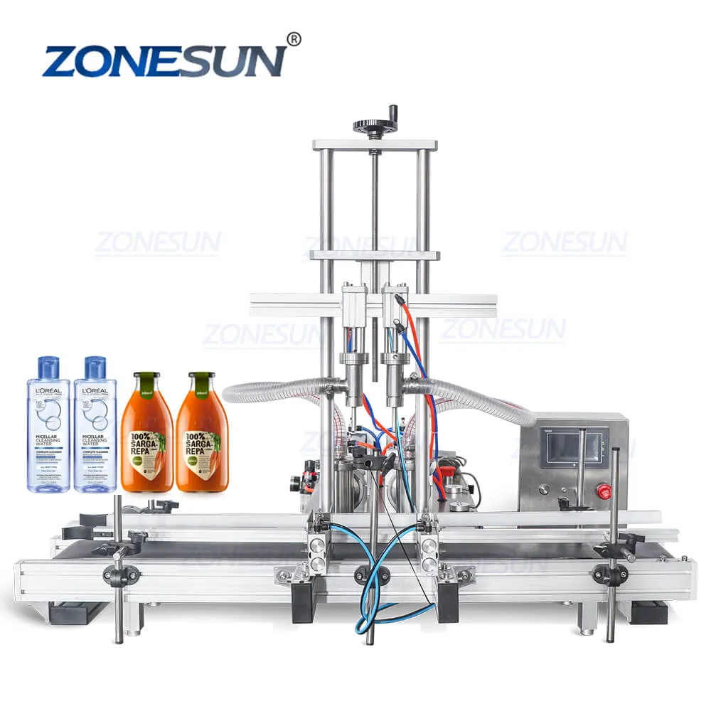 ZS-DTYT2 Automatic Ketchup Peanut Butter Face Cream Jam Bottle Piston Pump Honey Thick Liquid Paste Filling Machine