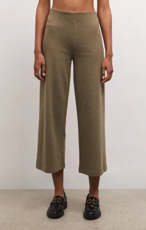 ZSU Delaney Brushed Rib Pants in Kelp