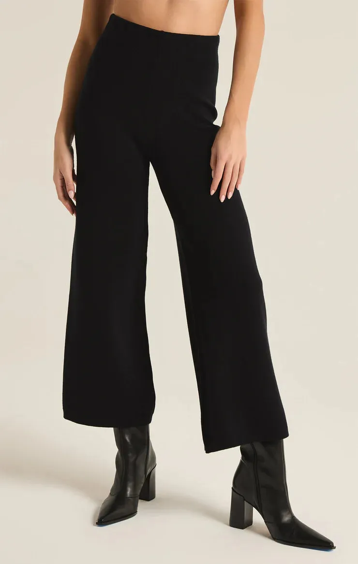 ZSU Elowen Sweater Knit Pants in Black