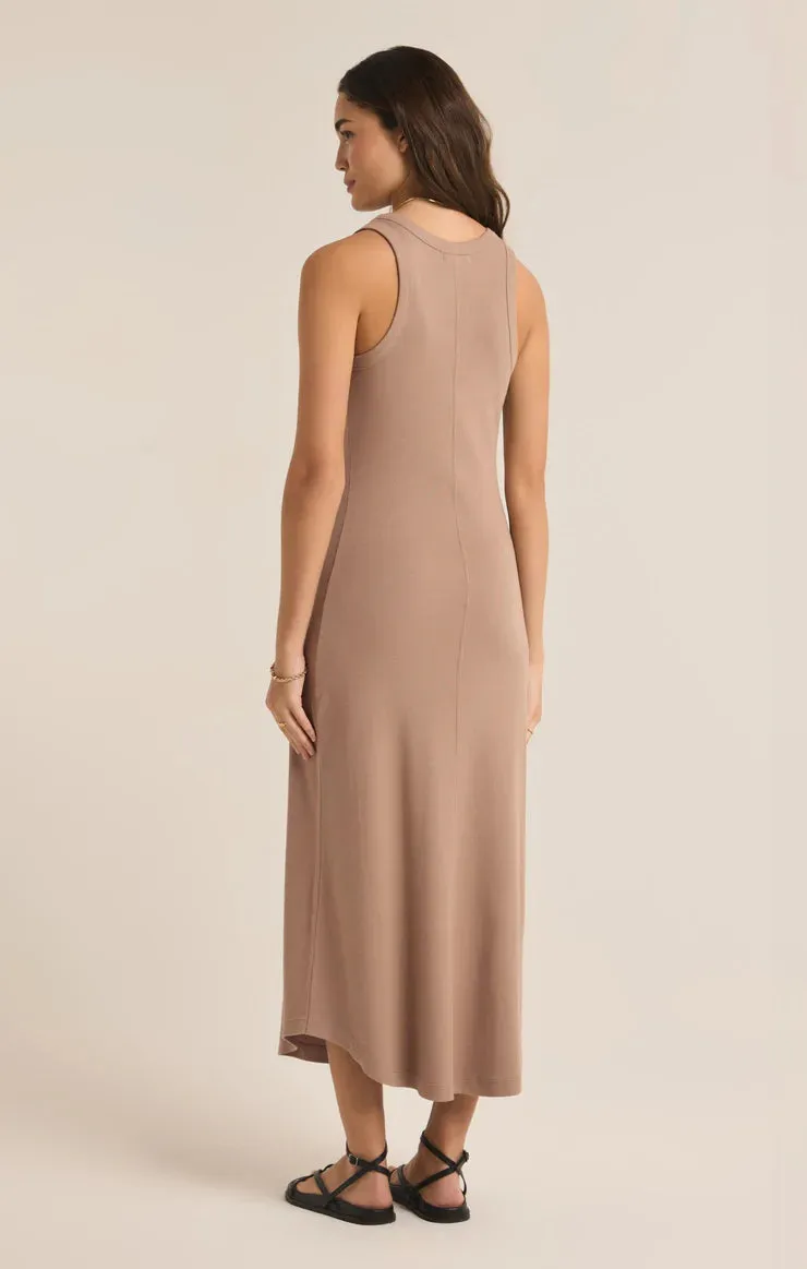 ZSU Goodwin Midi Dress in Latte